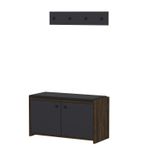 Casa si Gradina - Mobilier - Dulapuri si sifoniere - Dulapuri pantofi - Dulap pantofi, Hanah Home, pal melaminat, antracit, 80x45x35 cm - Infinity.ro
