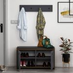 Casa si Gradina - Mobilier - Dulapuri si sifoniere - Dulapuri pantofi - Dulap pantofi, Hanah Home, pal melaminat, antracit, 80x45x35 cm - Infinity.ro
