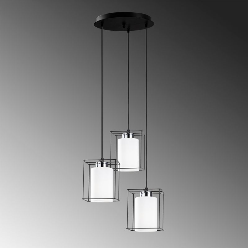 Casa si Gradina - Corpuri si surse de iluminat - Lustre si pendule - Candelabru, Opviq, metal, negru, diametru 35 cm, inaltime reglabila - Infinity.ro