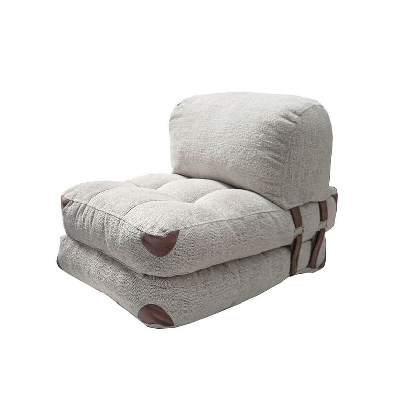 Casa si Gradina - Mobilier - Canapele si coltare - Canapele - Canapea extensibila, Hanah Home, teddy 100% poliester, gri, 80x70x60 cm - Infinity.ro