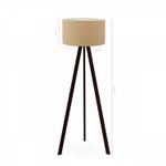 Casa si Gradina - Corpuri si surse de iluminat - Veioze si lampi - Lampadare - Lampadar, Opviq, pvc, mdf, maro deschis, 140 cm - Infinity.ro