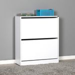 Casa si Gradina - Mobilier - Dulapuri si sifoniere - Dulapuri pantofi - Dulap pantofi, Hanah Home, pal melaminat, alb, 73x26x84 cm - Infinity.ro