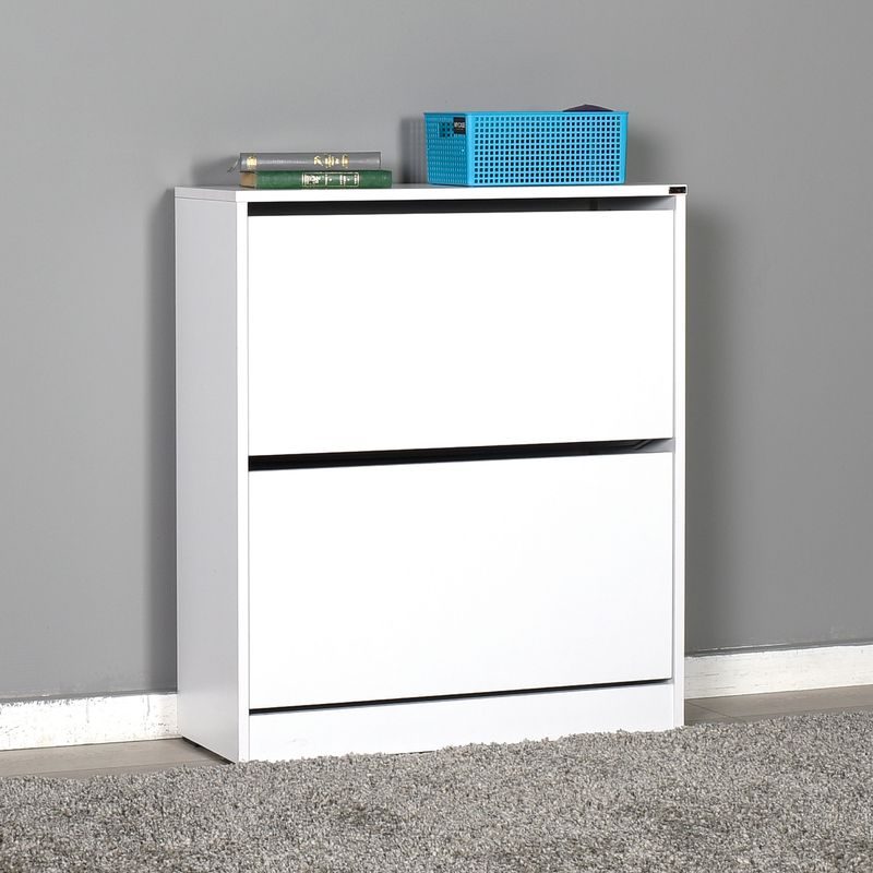 Casa si Gradina - Mobilier - Dulapuri si sifoniere - Dulapuri pantofi - Dulap pantofi, Hanah Home, pal melaminat, alb, 73x26x84 cm - Infinity.ro