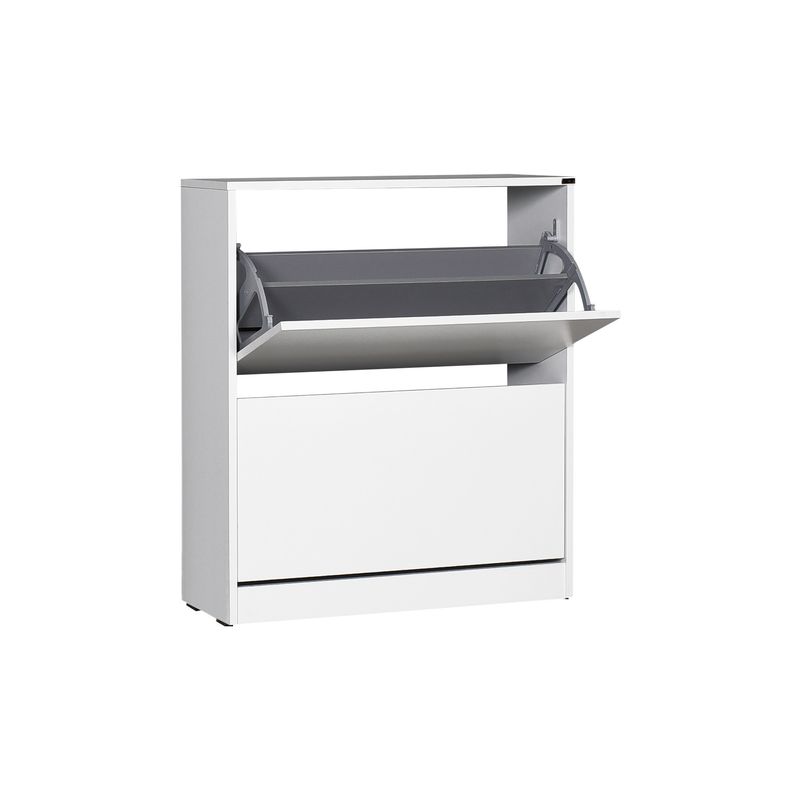 Casa si Gradina - Mobilier - Dulapuri si sifoniere - Dulapuri pantofi - Dulap pantofi, Hanah Home, pal melaminat, alb, 73x26x84 cm - Infinity.ro