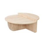 Casa si Gradina - Mobilier - Mese si birouri - Masute de cafea - Masa de cafea, Hanah Home, pal melaminat, travertin, 90x35 cm - Infinity.ro