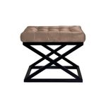 Casa si Gradina - Mobilier - Scaune si fotolii - Tabureti - Taburet, Atelier Del Sofa, metal, negru maro, 42x50x40 cm, 383EVN1237 - Infinity.ro