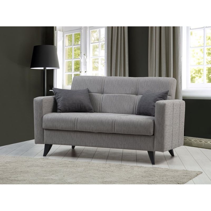 Casa si Gradina - Mobilier - Canapele si coltare - Canapele - Canapea extensibila, Atelier Del Sofa, textil, gri deschis, 151x86x75 cm - Infinity.ro
