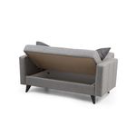 Casa si Gradina - Mobilier - Canapele si coltare - Canapele - Canapea extensibila, Atelier Del Sofa, textil, gri deschis, 151x86x75 cm - Infinity.ro