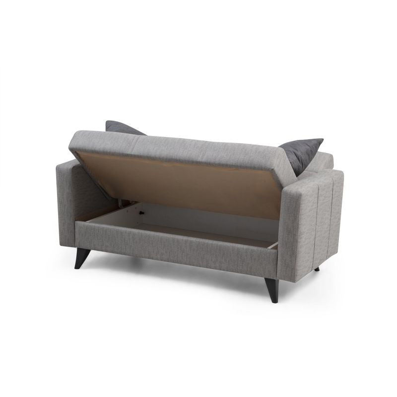 Casa si Gradina - Mobilier - Canapele si coltare - Canapele - Canapea extensibila, Atelier Del Sofa, textil, gri deschis, 151x86x75 cm - Infinity.ro
