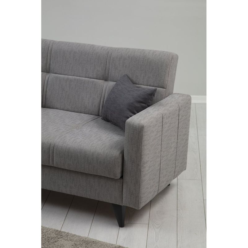 Casa si Gradina - Mobilier - Canapele si coltare - Canapele - Canapea extensibila, Atelier Del Sofa, textil, gri deschis, 151x86x75 cm - Infinity.ro