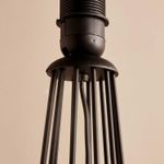 Casa si Gradina - Corpuri si surse de iluminat - Veioze si lampi - Lampadare - Lampadar, Opviq, metal, negru, abajur textil, 38x144 cm - Infinity.ro