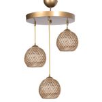 Casa si Gradina - Corpuri si surse de iluminat - Lustre si pendule - Lustra, Opviq, metal, bej, 32x32x80 cm - Infinity.ro