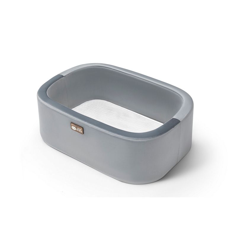 Casa si Gradina - Mobilier - Mobilier copii - Patuturi copii - Leagan pentru bebelusi, Hanah Home, metal, gri crom, 90x70x58 cm - Infinity.ro