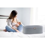 Casa si Gradina - Mobilier - Mobilier copii - Patuturi copii - Leagan pentru bebelusi, Hanah Home, metal, gri crom, 90x70x58 cm - Infinity.ro