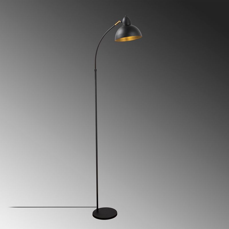 Casa si Gradina - Corpuri si surse de iluminat - Veioze si lampi - Lampadare - Lampadar, Opviq, metal, negru antique, 20x43x162 cm - Infinity.ro