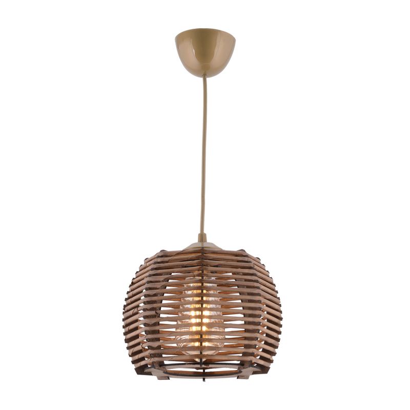 Casa si Gradina - Corpuri si surse de iluminat - Lustre si pendule - Lustra, Opviq, lemn, maro, 20x20x55 cm - Infinity.ro