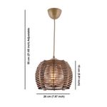 Casa si Gradina - Corpuri si surse de iluminat - Lustre si pendule - Lustra, Opviq, lemn, maro, 20x20x55 cm - Infinity.ro
