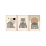 Casa si Gradina - Decoratiuni - Tablouri - Tablou decorativ cu rama, Wallxpert, mdf, multicolor, 30x40 cm, set 3 piese, 693BSE4050 - Infinity.ro