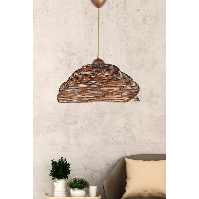 Casa si Gradina - Corpuri si surse de iluminat - Lustre si pendule - Lustra, Opviq, lemn, antiquation, 36x36x65 cm - Infinity.ro