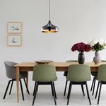 Casa si Gradina - Corpuri si surse de iluminat - Lustre si pendule - Lustra, Opviq, metal, negru si cupru, diametru 36 cm, inaltime reglabila - Infinity.ro