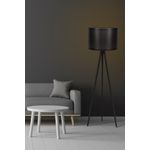 Casa si Gradina - Corpuri si surse de iluminat - Veioze si lampi - Lampadare - Lampadar, Opviq, mdf, negru, inaltime 145 cm - Infinity.ro