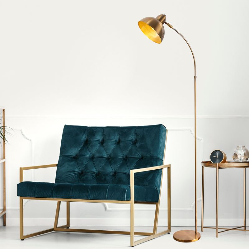Casa si Gradina - Corpuri si surse de iluminat - Veioze si lampi - Lampadare - Lampadar, Opviq, metal, vintage, 20x43x162 cm - Infinity.ro