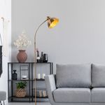 Casa si Gradina - Corpuri si surse de iluminat - Veioze si lampi - Lampadare - Lampadar, Opviq, metal, vintage, 20x43x162 cm - Infinity.ro