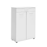 Casa si Gradina - Mobilier - Dulapuri si sifoniere - Dulapuri pantofi - Dulap pantofi, Hanah Home, panou de particule melaminat, alb, 73x35x108 cm - Infinity.ro