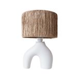 Casa si Gradina - Corpuri si surse de iluminat - Veioze si lampi - Veioze - Veioza, Opviq, ceramica, alb stejar, 47x30 cm - Infinity.ro