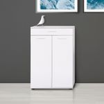 Casa si Gradina - Mobilier - Dulapuri si sifoniere - Dulapuri pantofi - Dulap pantofi, Hanah Home, panou de particule melaminat, alb, 73x35x108 cm - Infinity.ro