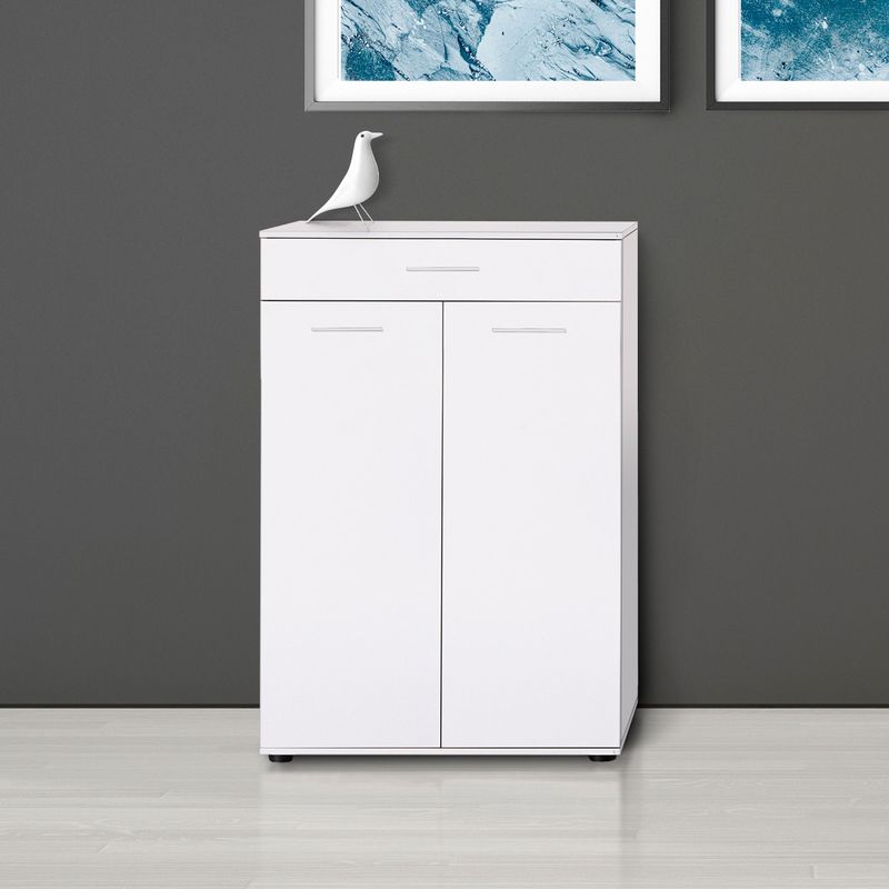 Casa si Gradina - Mobilier - Dulapuri si sifoniere - Dulapuri pantofi - Dulap pantofi, Hanah Home, panou de particule melaminat, alb, 73x35x108 cm - Infinity.ro