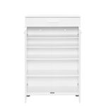 Casa si Gradina - Mobilier - Dulapuri si sifoniere - Dulapuri pantofi - Dulap pantofi, Hanah Home, panou de particule melaminat, alb, 73x35x108 cm - Infinity.ro