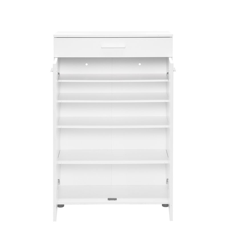 Casa si Gradina - Mobilier - Dulapuri si sifoniere - Dulapuri pantofi - Dulap pantofi, Hanah Home, panou de particule melaminat, alb, 73x35x108 cm - Infinity.ro