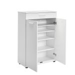 Casa si Gradina - Mobilier - Dulapuri si sifoniere - Dulapuri pantofi - Dulap pantofi, Hanah Home, panou de particule melaminat, alb, 73x35x108 cm - Infinity.ro