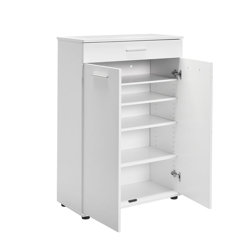 Casa si Gradina - Mobilier - Dulapuri si sifoniere - Dulapuri pantofi - Dulap pantofi, Hanah Home, panou de particule melaminat, alb, 73x35x108 cm - Infinity.ro