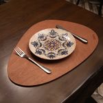 Casa si Gradina - Textile si covoare - Textile bucatarie - Servete si naproane - Set covorase de masa, Hermia, lemn, roz, 33x45 cm, 6 bucati - Infinity.ro