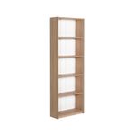 Casa si Gradina - Mobilier - Biblioteci si rafturi - Biblioteci - Biblioteca, Hanah Home, panou aglomerat melaminat, sonoma, 64x26x182 cm - Infinity.ro