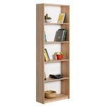 Casa si Gradina - Mobilier - Biblioteci si rafturi - Biblioteci - Biblioteca, Hanah Home, panou aglomerat melaminat, sonoma, 64x26x182 cm - Infinity.ro