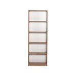 Casa si Gradina - Mobilier - Biblioteci si rafturi - Biblioteci - Biblioteca, Hanah Home, panou aglomerat melaminat, sonoma, 64x26x182 cm - Infinity.ro