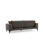 Casa si Gradina - Mobilier - Canapele si coltare - Canapele - Canapea 3 locuri, Atelier Del Sofa, lemn fag si pal, antracit, 234x100x78 cm - Infinity.ro