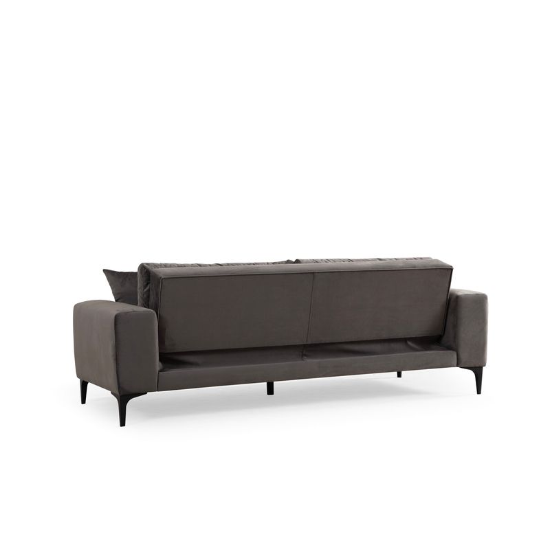Casa si Gradina - Mobilier - Canapele si coltare - Canapele - Canapea 3 locuri, Atelier Del Sofa, lemn fag si pal, antracit, 234x100x78 cm - Infinity.ro