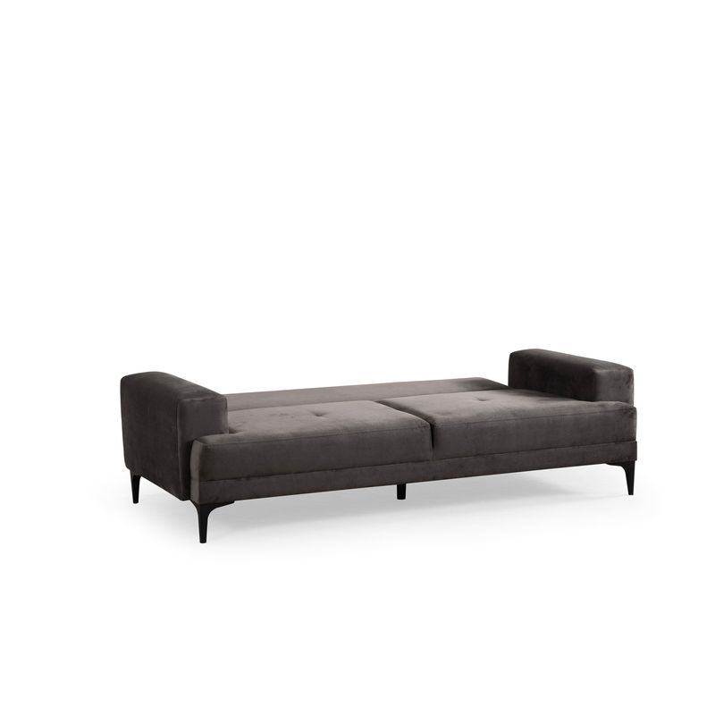 Casa si Gradina - Mobilier - Canapele si coltare - Canapele - Canapea 3 locuri, Atelier Del Sofa, lemn fag si pal, antracit, 234x100x78 cm - Infinity.ro