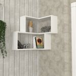 Casa si Gradina - Mobilier - Biblioteci si rafturi - Etajere - Etajera de perete, Hanah Home, PAL melaminat, alb, 45x14.5x55.4 cm - Infinity.ro