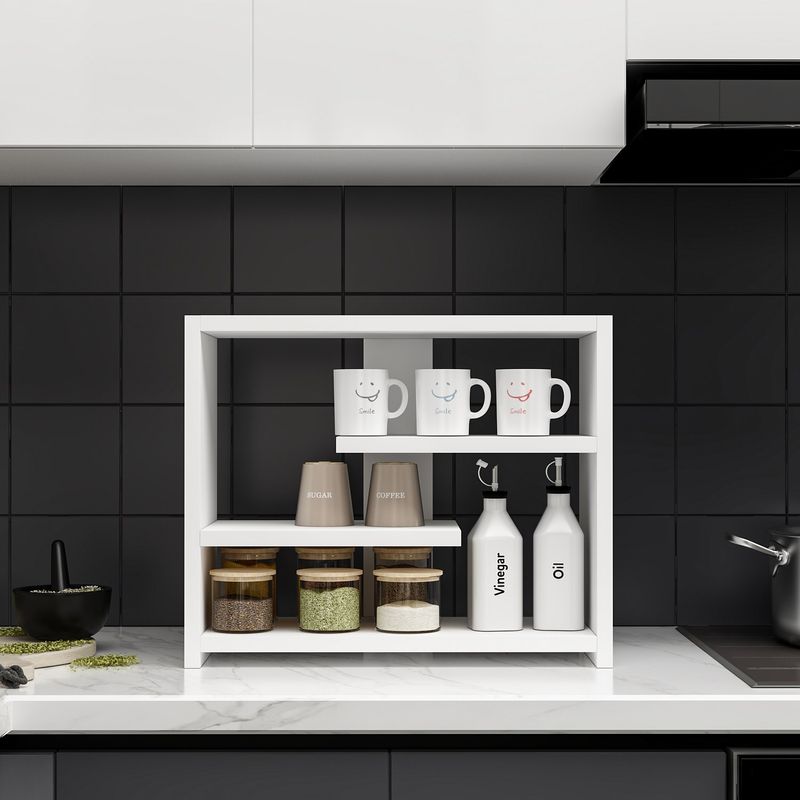 Casa si Gradina - Mobilier - Biblioteci si rafturi - Etajere - Etajera de perete, Hanah Home, pal melaminat, alb, 48.6x21.4x40 cm - Infinity.ro