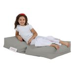 Casa si Gradina - Gradina si terasa - Mobilier exterior - Canapele si fotolii gradina - Fotoliu puf pentru gradina, Hanah Home, poliester impermeabil, fume, 65x50x40 cm - Infinity.ro