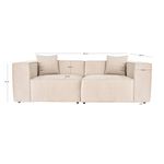 Casa si Gradina - Mobilier - Canapele si coltare - Canapele - Canapea 2 locuri, Atelier Del Sofa, in, crem, 220x108x65 cm - Infinity.ro