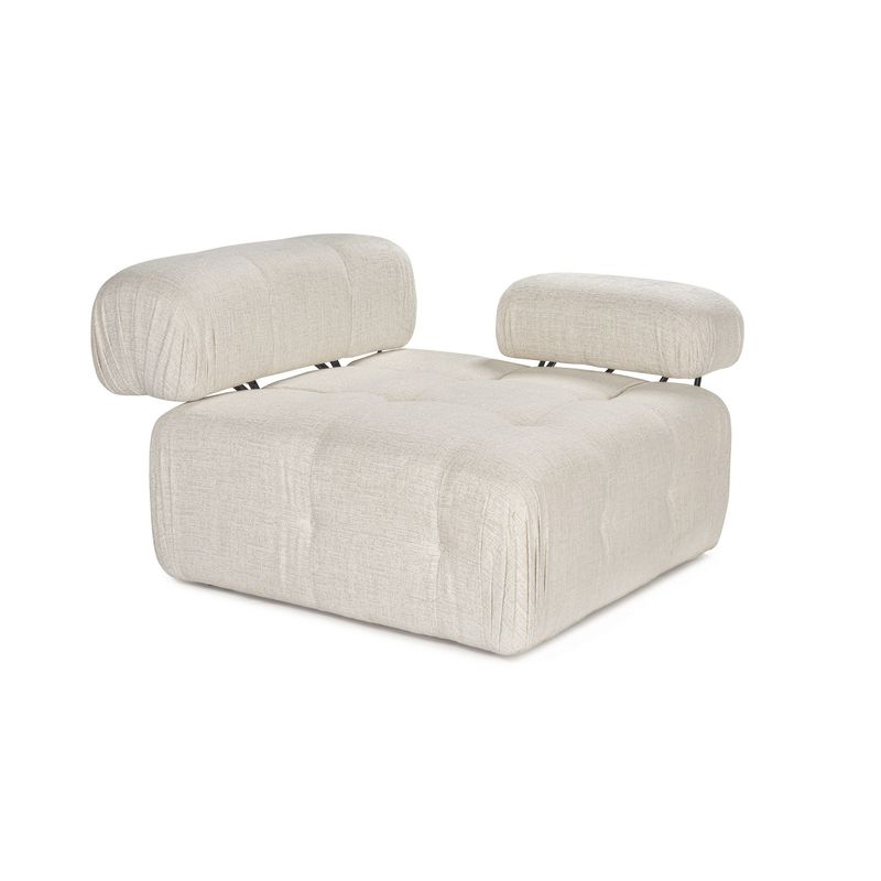 Casa si Gradina - Mobilier - Canapele si coltare - Canapele - Canapea 1 loc, Atelier Del Sofa, lemn de fag, crem, 100x100x80 cm - Infinity.ro