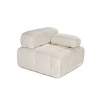 Casa si Gradina - Mobilier - Canapele si coltare - Canapele - Canapea 1 loc, Atelier Del Sofa, lemn de fag, crem, 100x100x80 cm - Infinity.ro