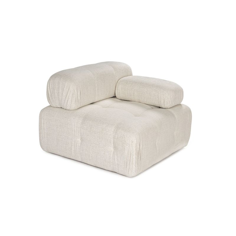 Casa si Gradina - Mobilier - Canapele si coltare - Canapele - Canapea 1 loc, Atelier Del Sofa, lemn de fag, crem, 100x100x80 cm - Infinity.ro