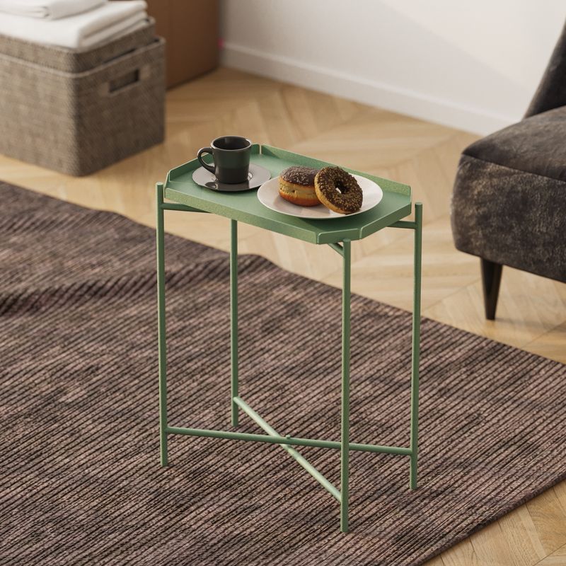 Casa si Gradina - Mobilier - Mese si birouri - Masute de cafea - Masuta de cafea, Hanah Home, metal, verde, 26x40x56 cm - Infinity.ro